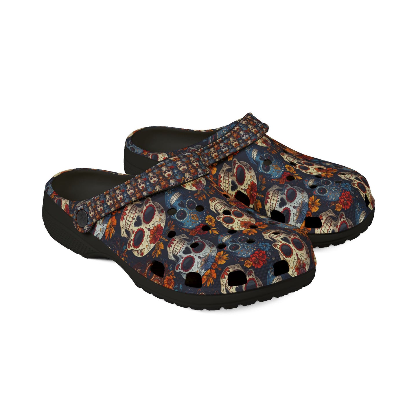 Sugar Skulls & Marigolds Unisex Clogs