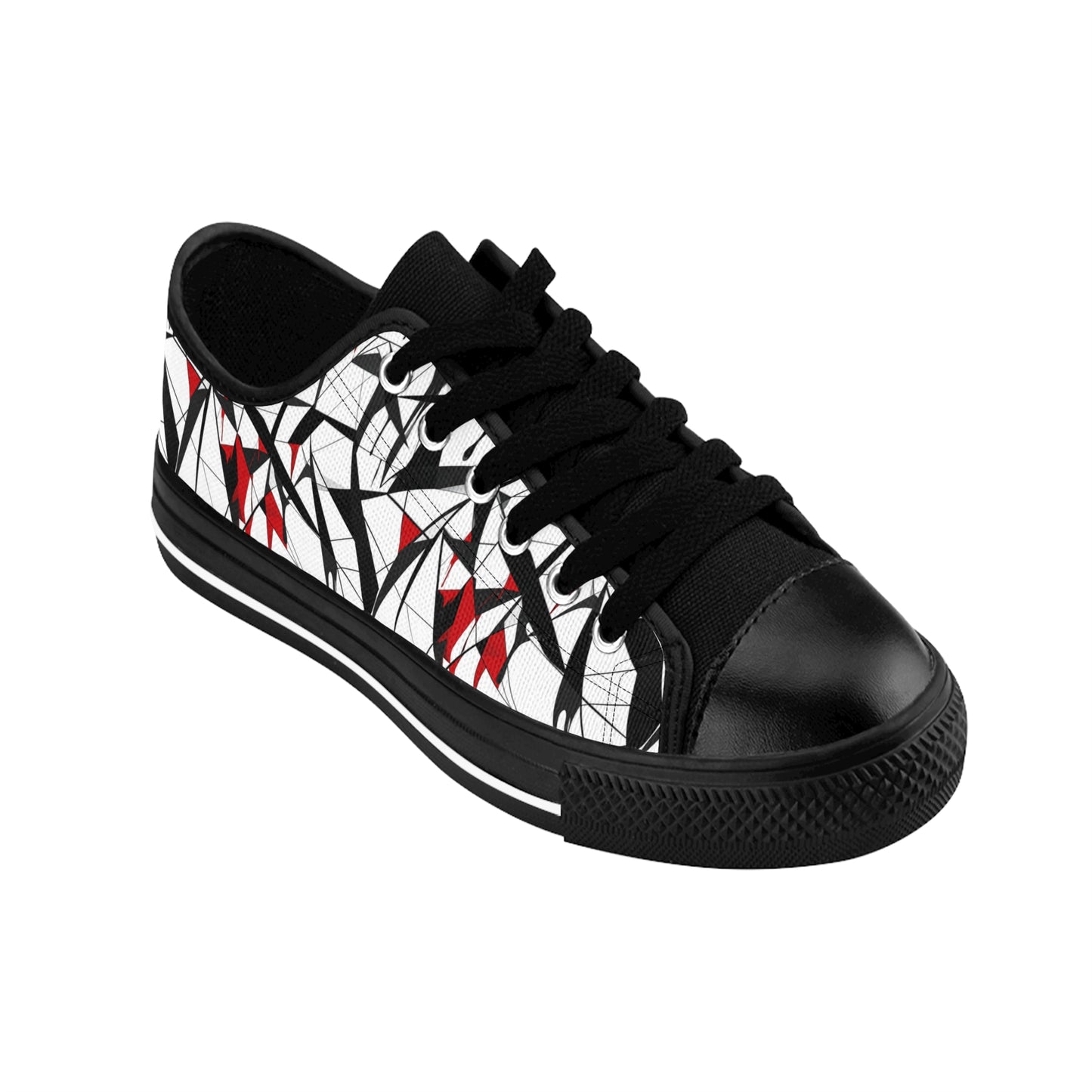 Broken Glass Cubism - Women's Classic Low Top Sneakers