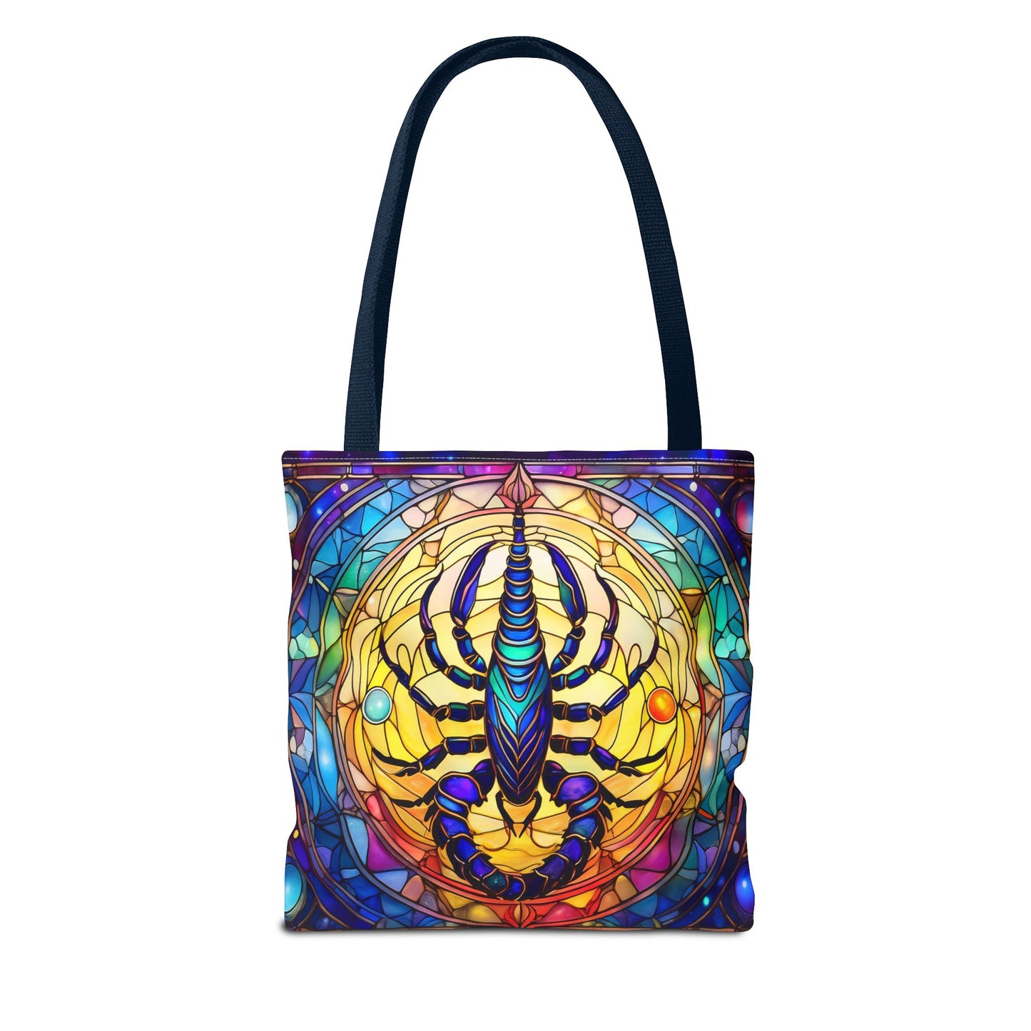 Scorpio Stained Glass Style Tote Bag (All Over Print)