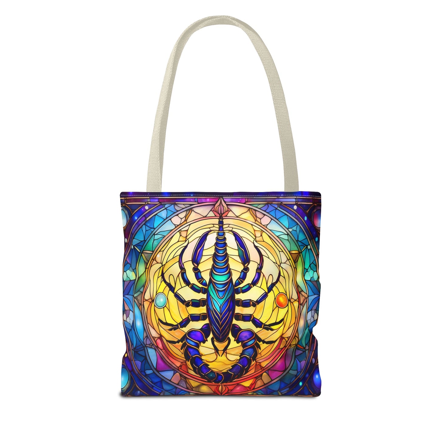 Scorpio Stained Glass Style Tote Bag (All Over Print)