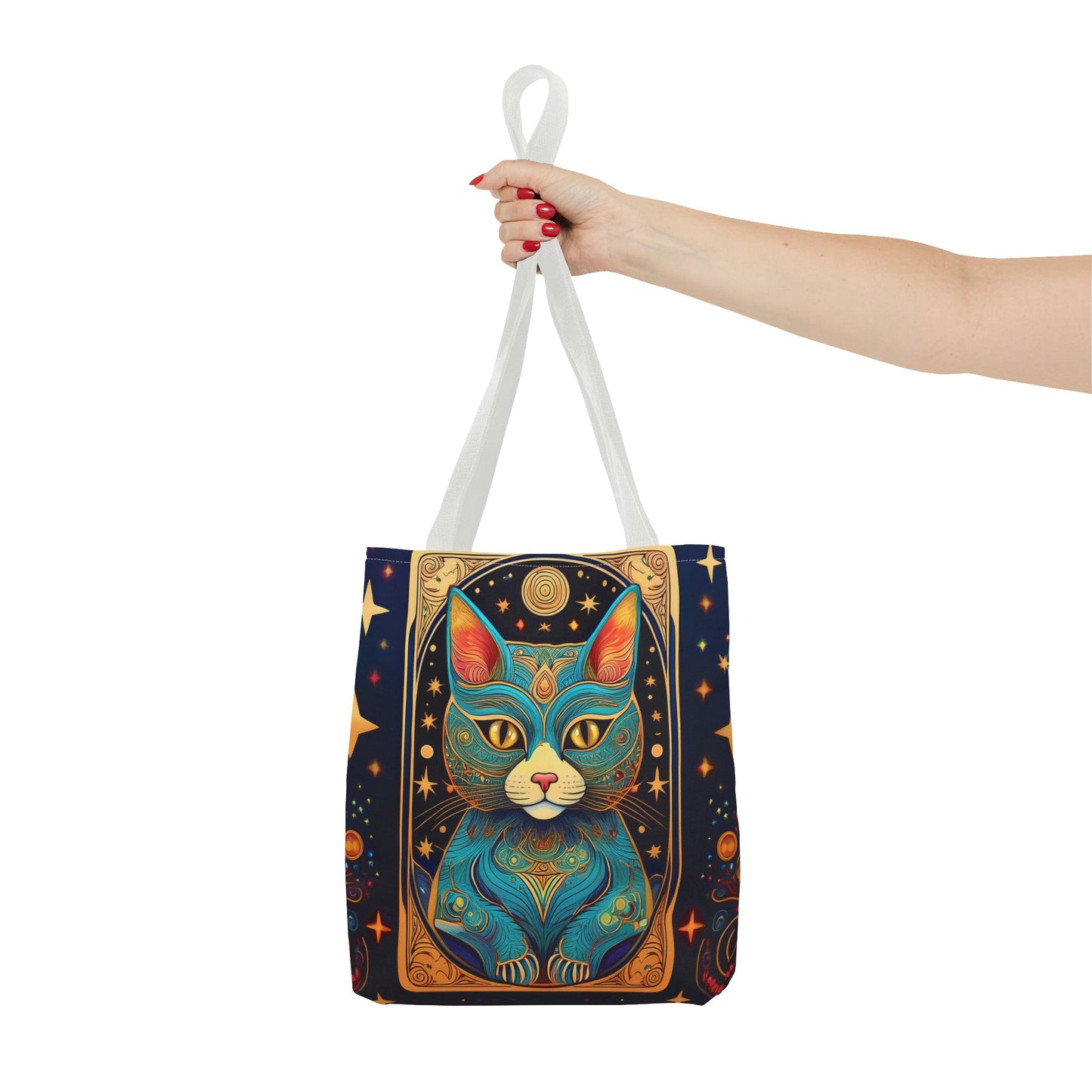 Tarot Style Cat Tote Bag