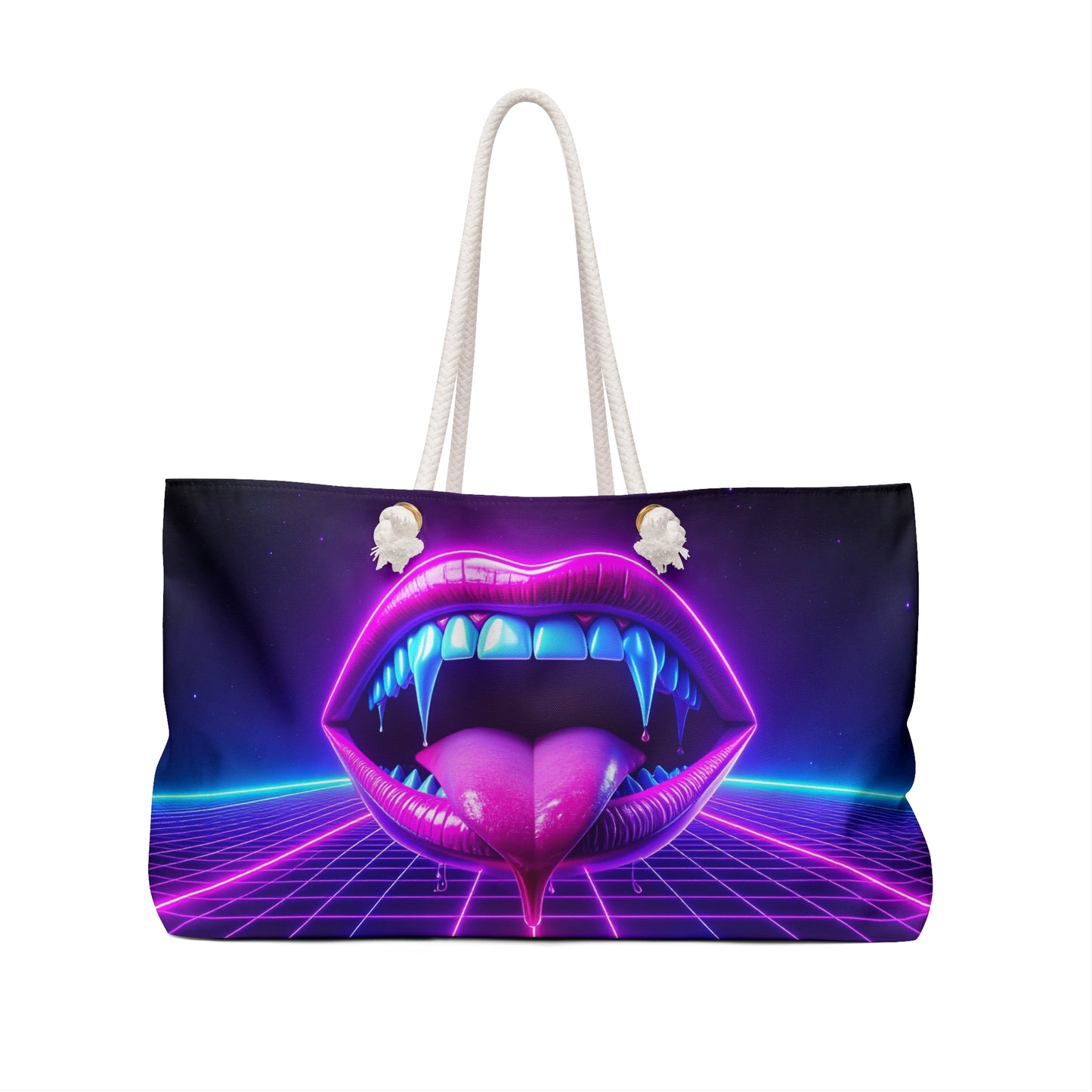 Vaporwave Vamp Weekender Bag, Travel Tote