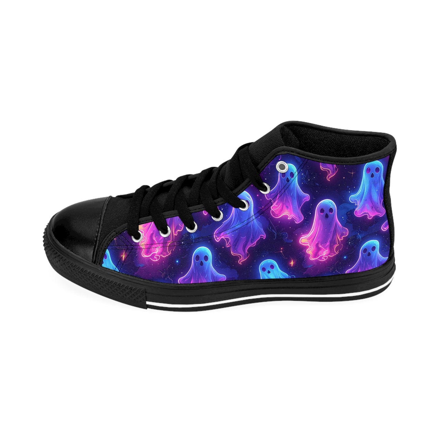 Ghostly Glow - Women's Classic High Top Sneakers