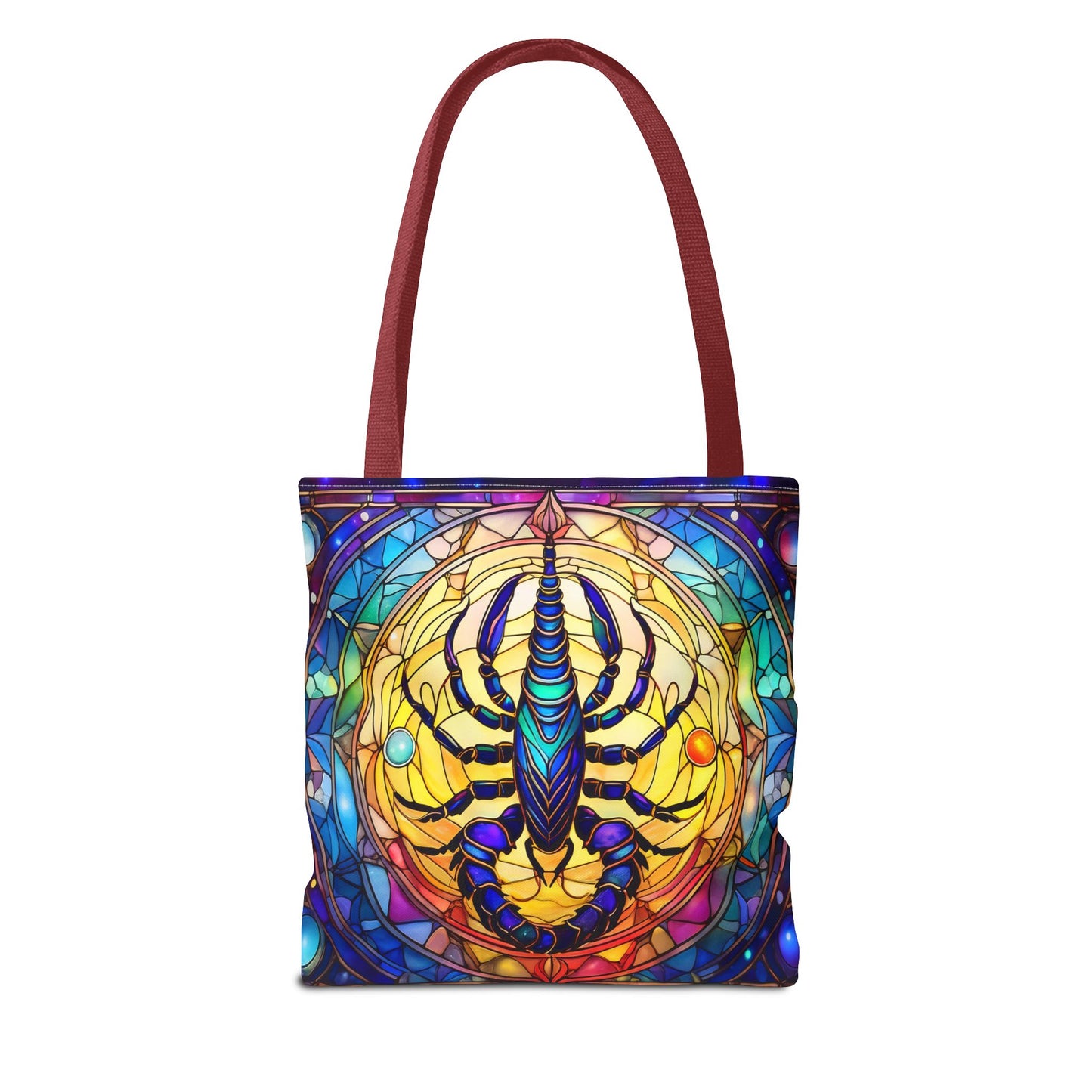 Scorpio Stained Glass Style Tote Bag (All Over Print)