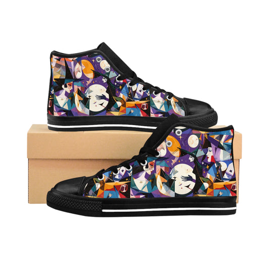 Witchy Cubism - Women's Classic High Top Sneakers