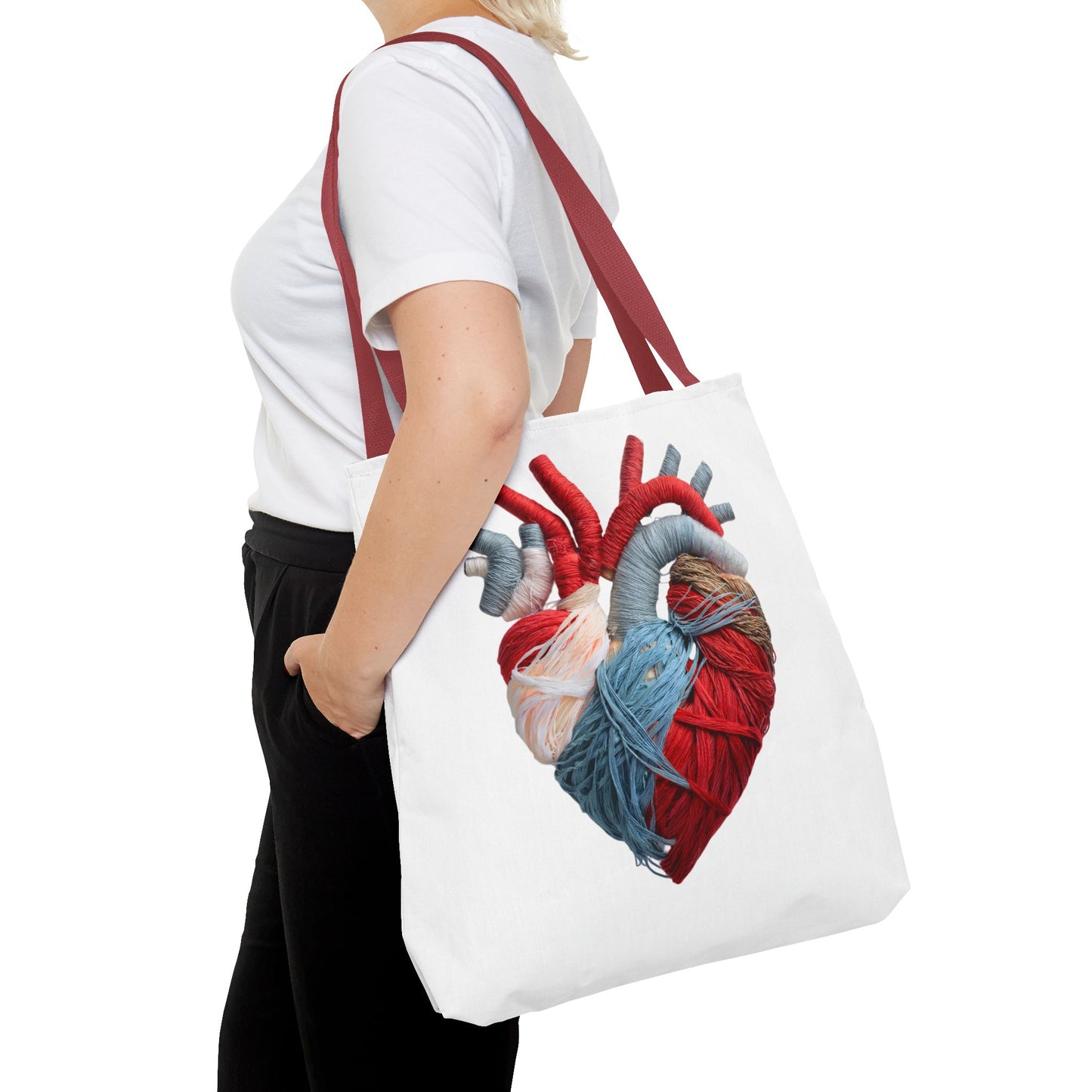 Yarn Heart Tote Bag