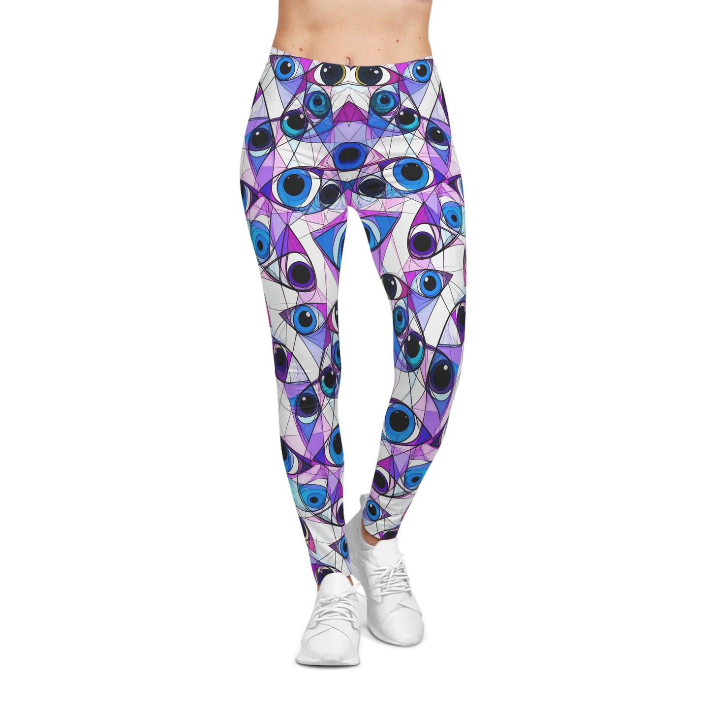 Artsy Cubist Eye Leggings