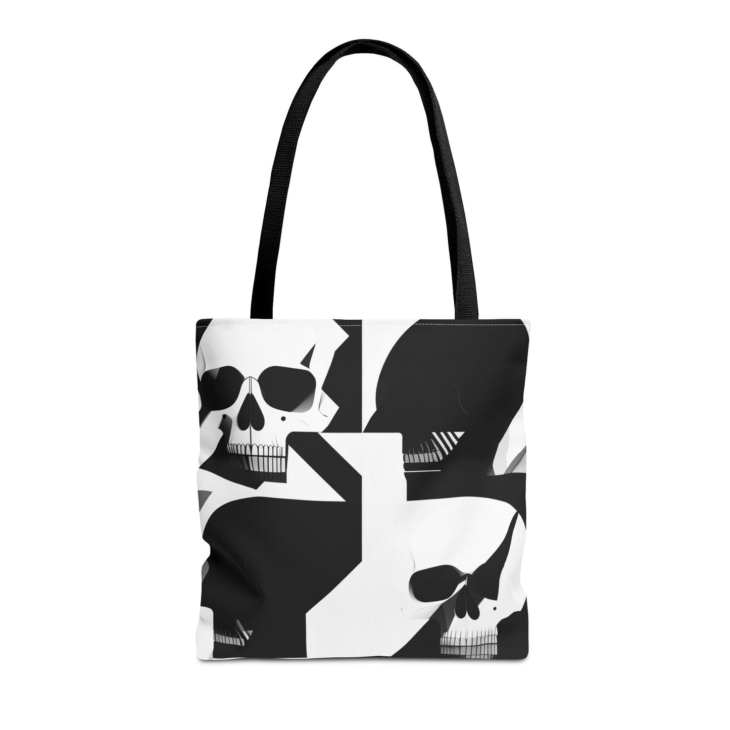 Bauhaus Skull Print Tote Bag