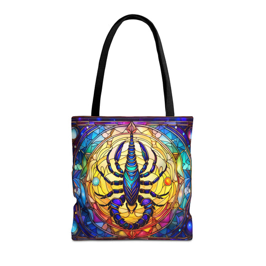 Scorpio Stained Glass Style Tote Bag (All Over Print)