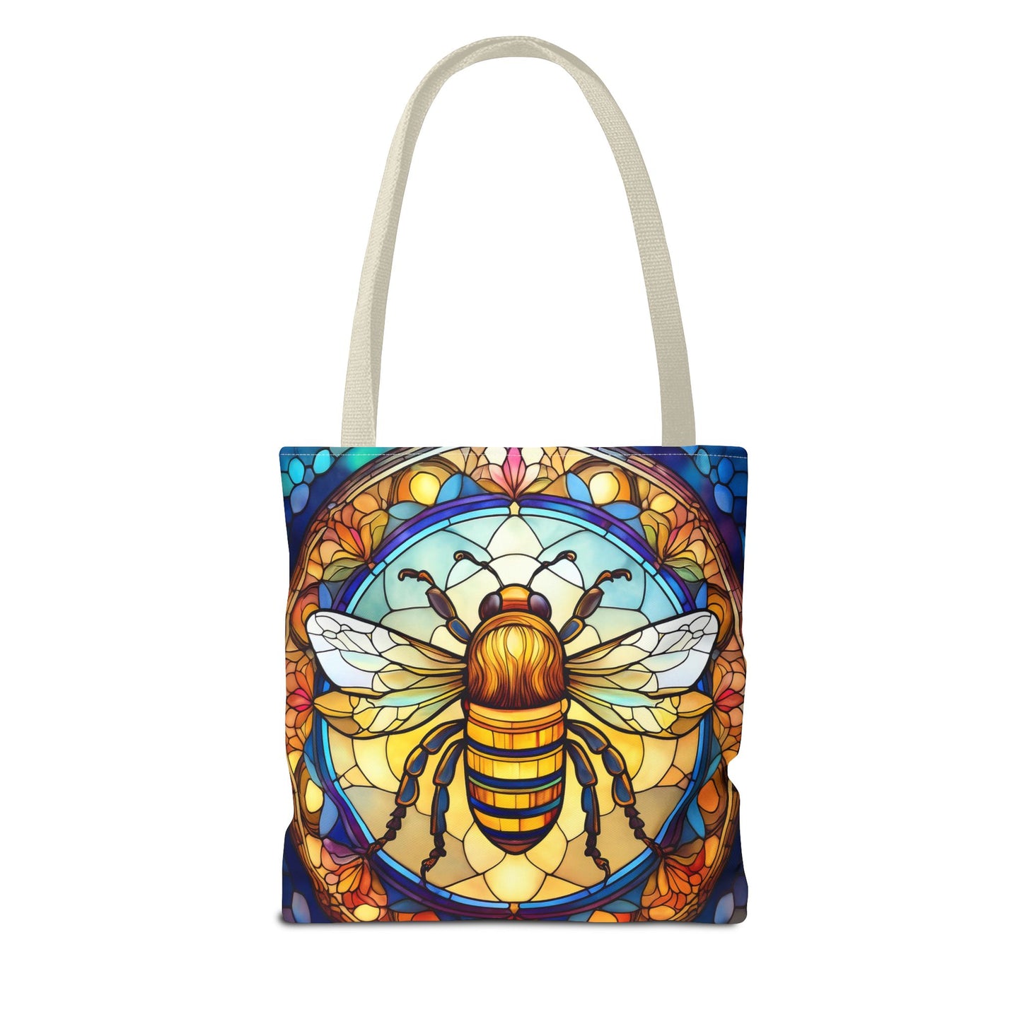 Stained Glass Bee Tote Bag
