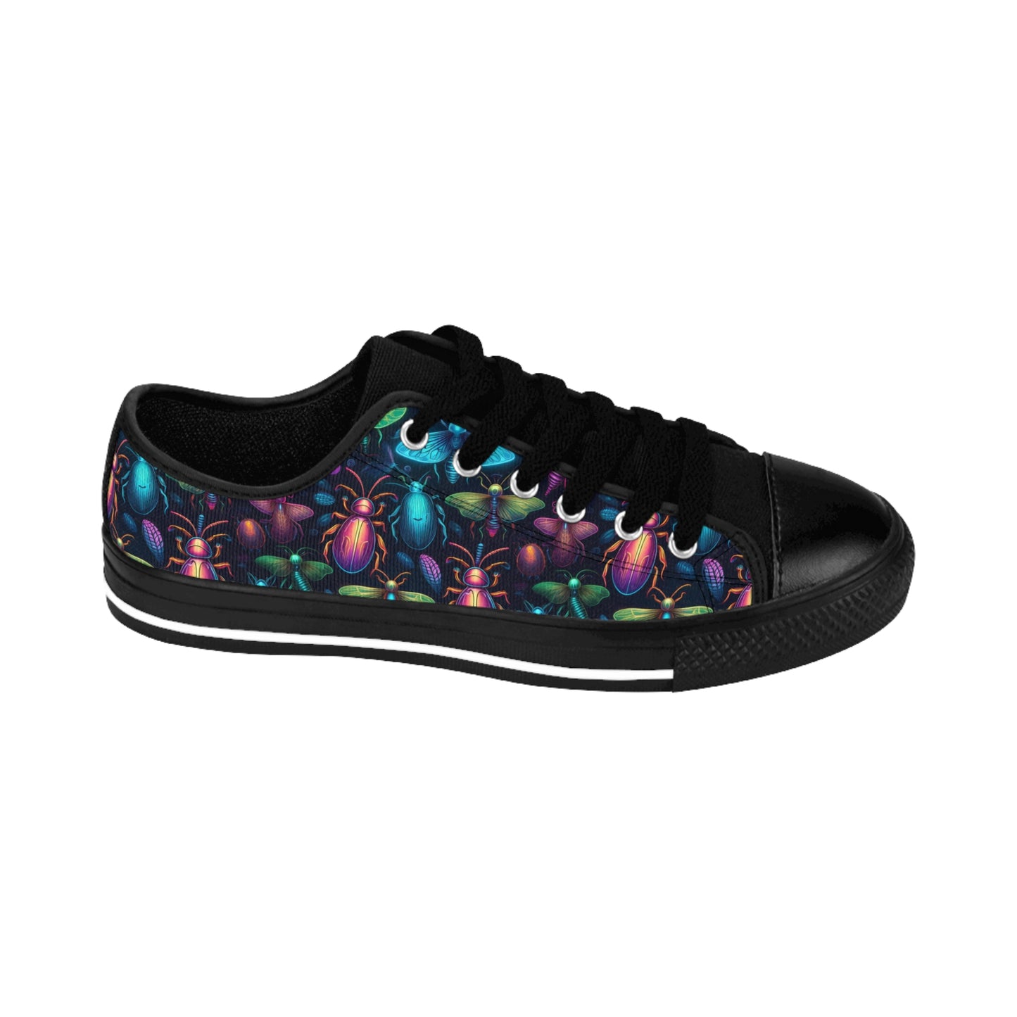 Neon Creepy Crawlies - Women's Classic Low Top Sneakers