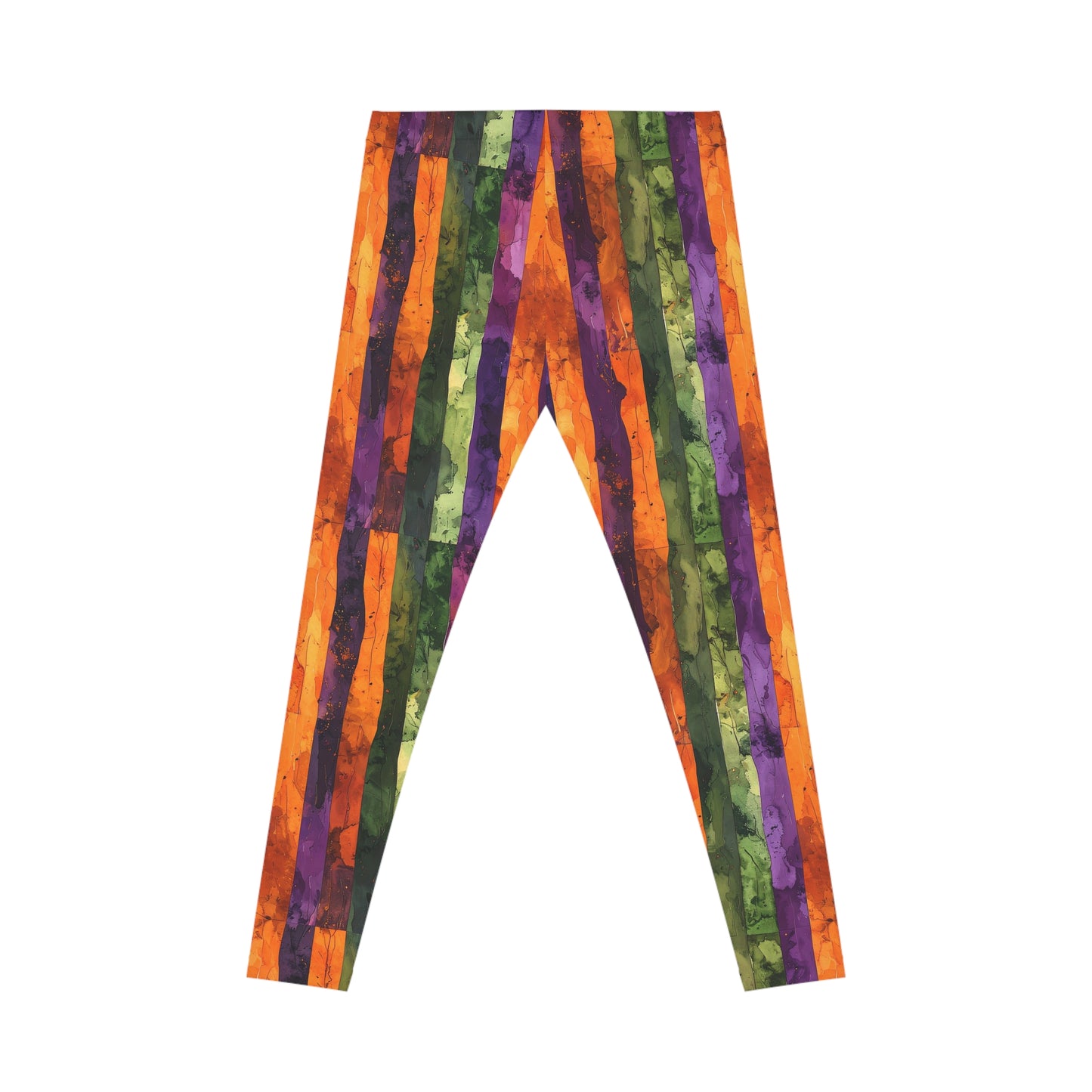Watercolor Style Halloween Color Leggings