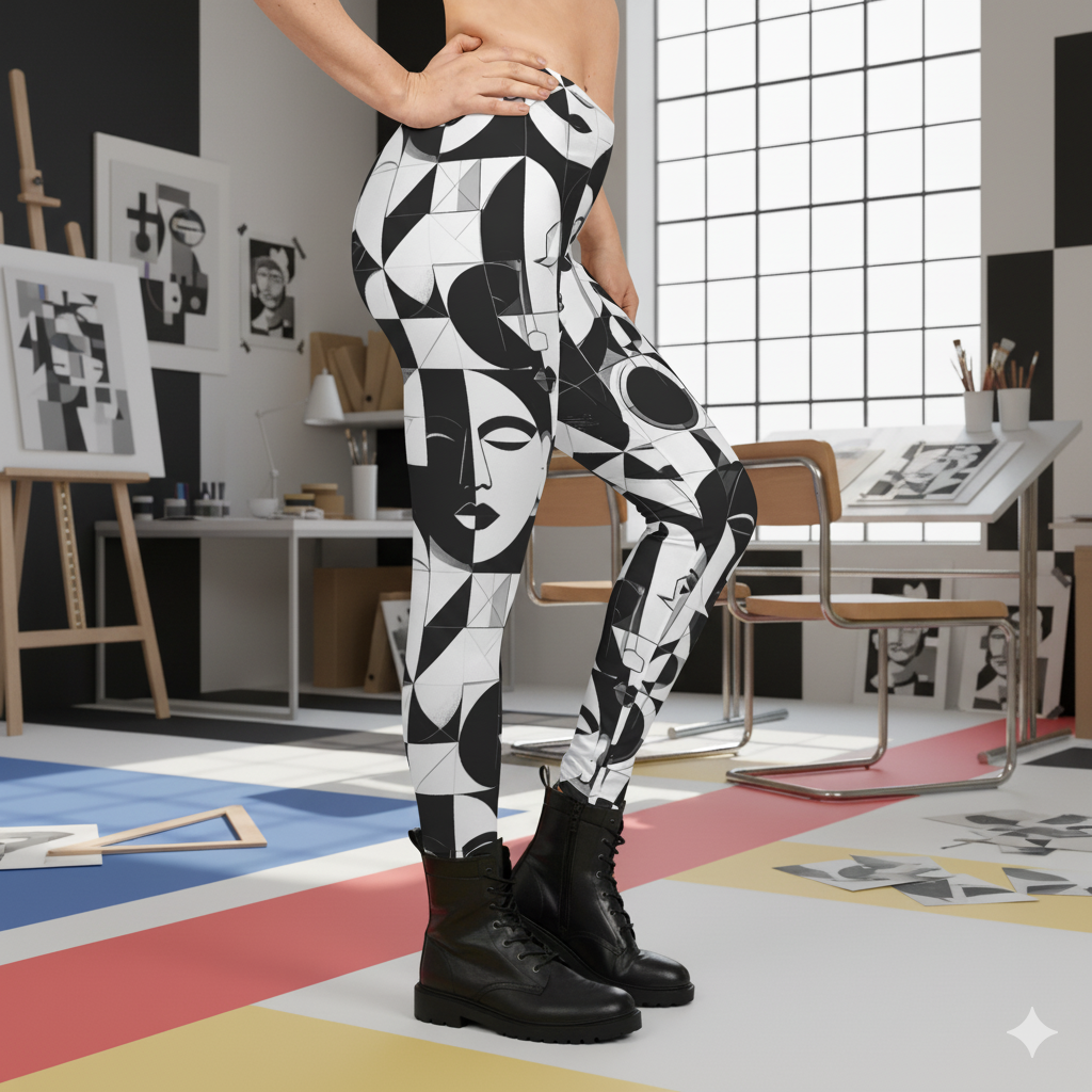 Bauhaus Art Faces - Leggings