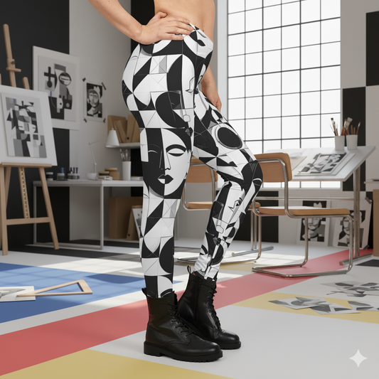 Bauhaus Art Faces - Leggings
