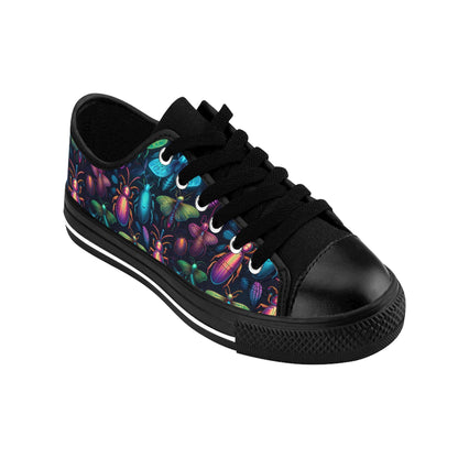 Neon Creepy Crawlies - Women's Classic Low Top Sneakers