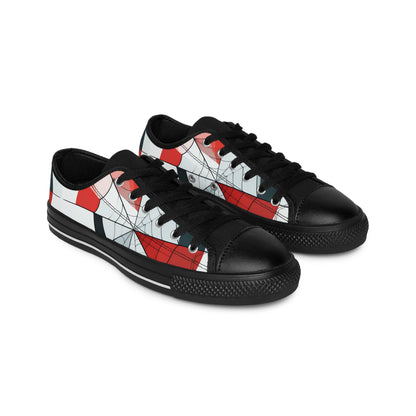 Spiderweb Cubism - Women's Classic Low Top Sneakers