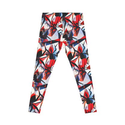 Black Widow Cubism Art Leggings