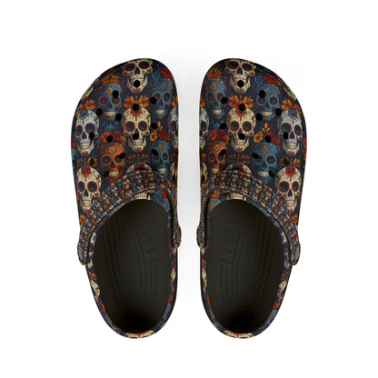 Sugar Skulls & Marigolds Unisex Clogs