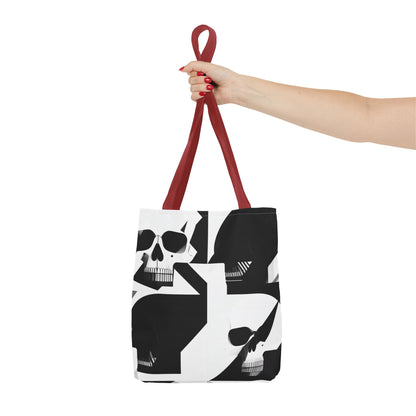 Bauhaus Skull Print Tote Bag