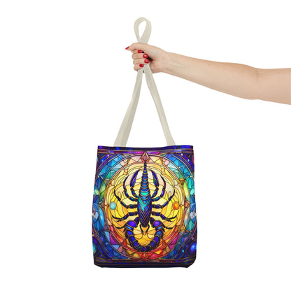 Scorpio Stained Glass Style Tote Bag (All Over Print)