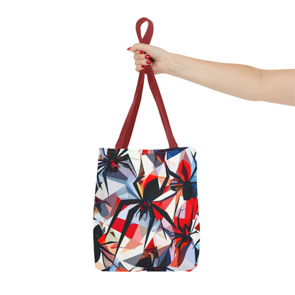 Stained Glass Cubist Style Spider Tote