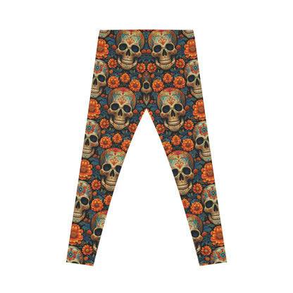 Sugar Skull Día de los Muertos Leggings