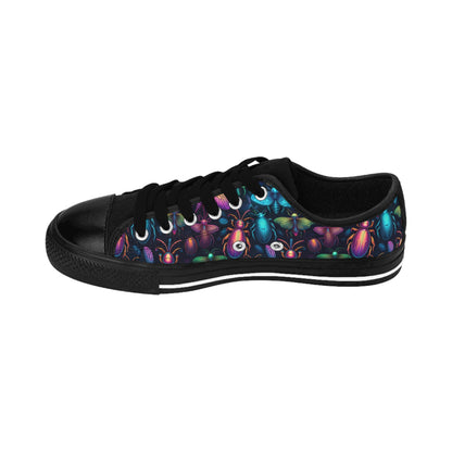 Neon Creepy Crawlies - Women's Classic Low Top Sneakers