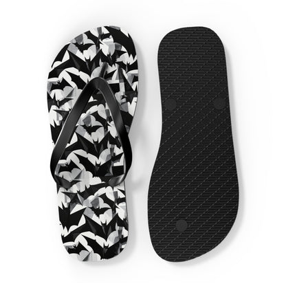 Bat Cubism Flip Flops