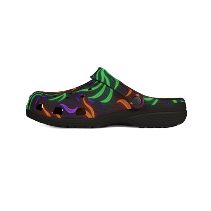 Neon Ghostly Flames - Halloween Colors - Clogs for Anyone