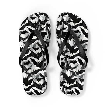 Bat Cubism Flip Flops