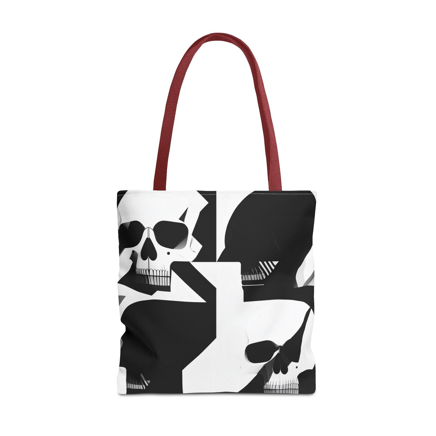Bauhaus Skull Print Tote Bag