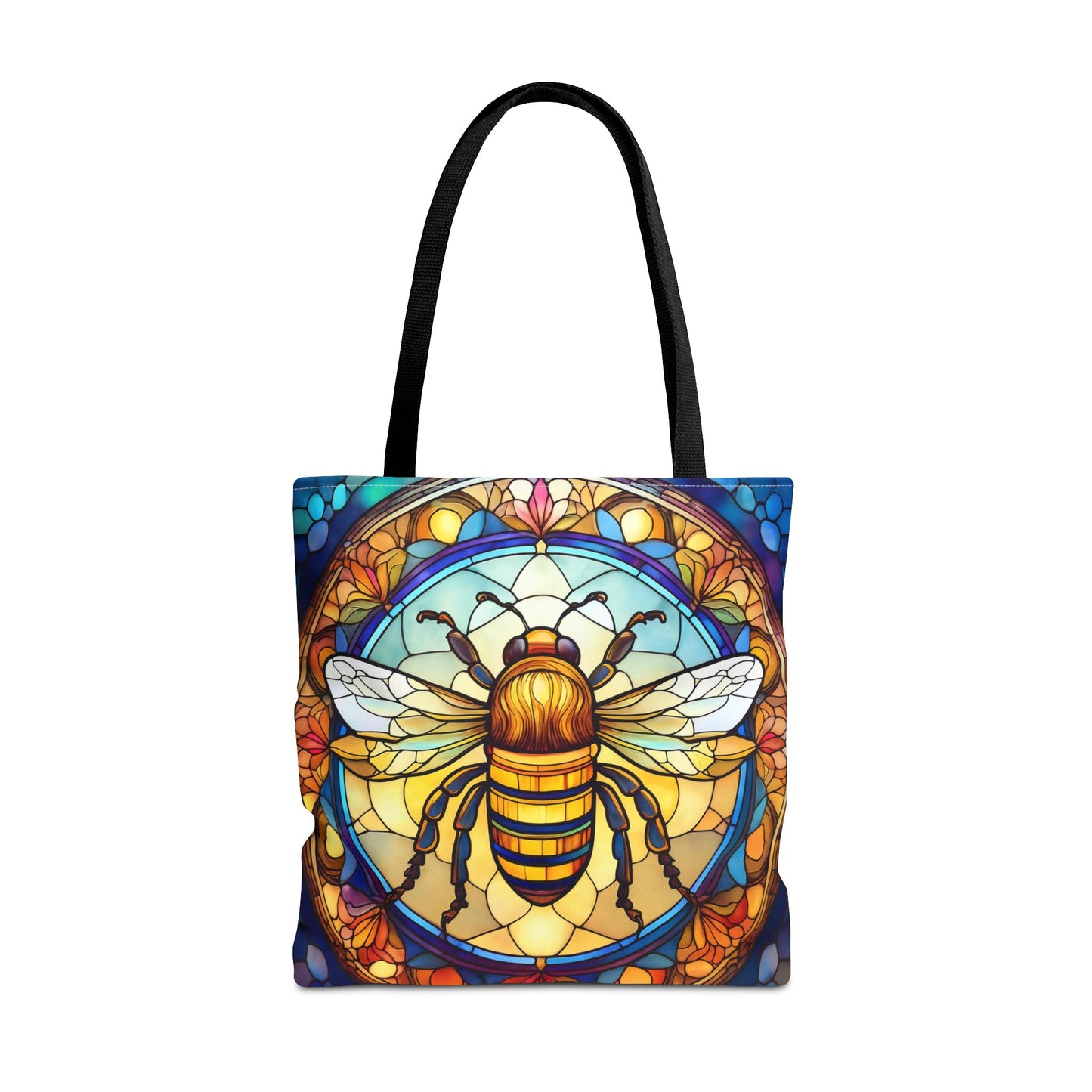 Stained Glass Bee Tote Bag