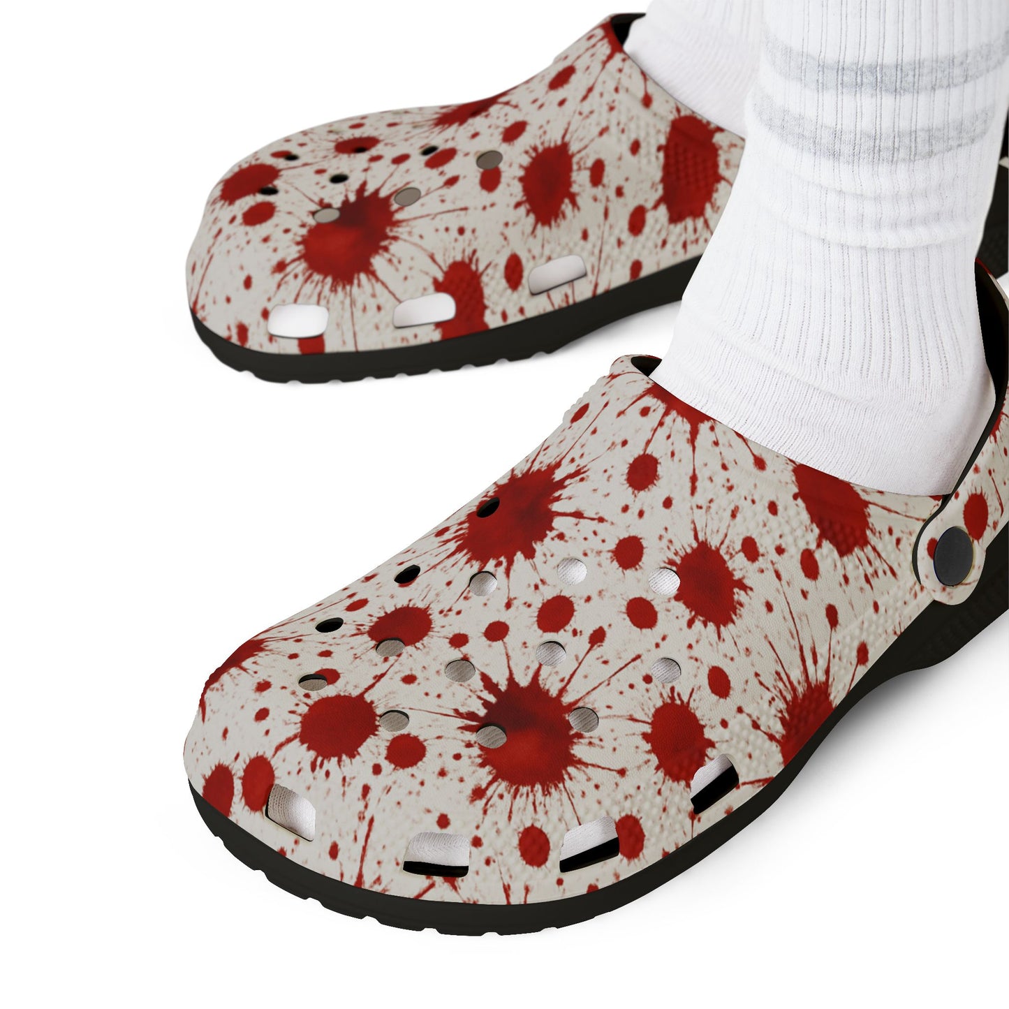 Blood Splattered Clogs