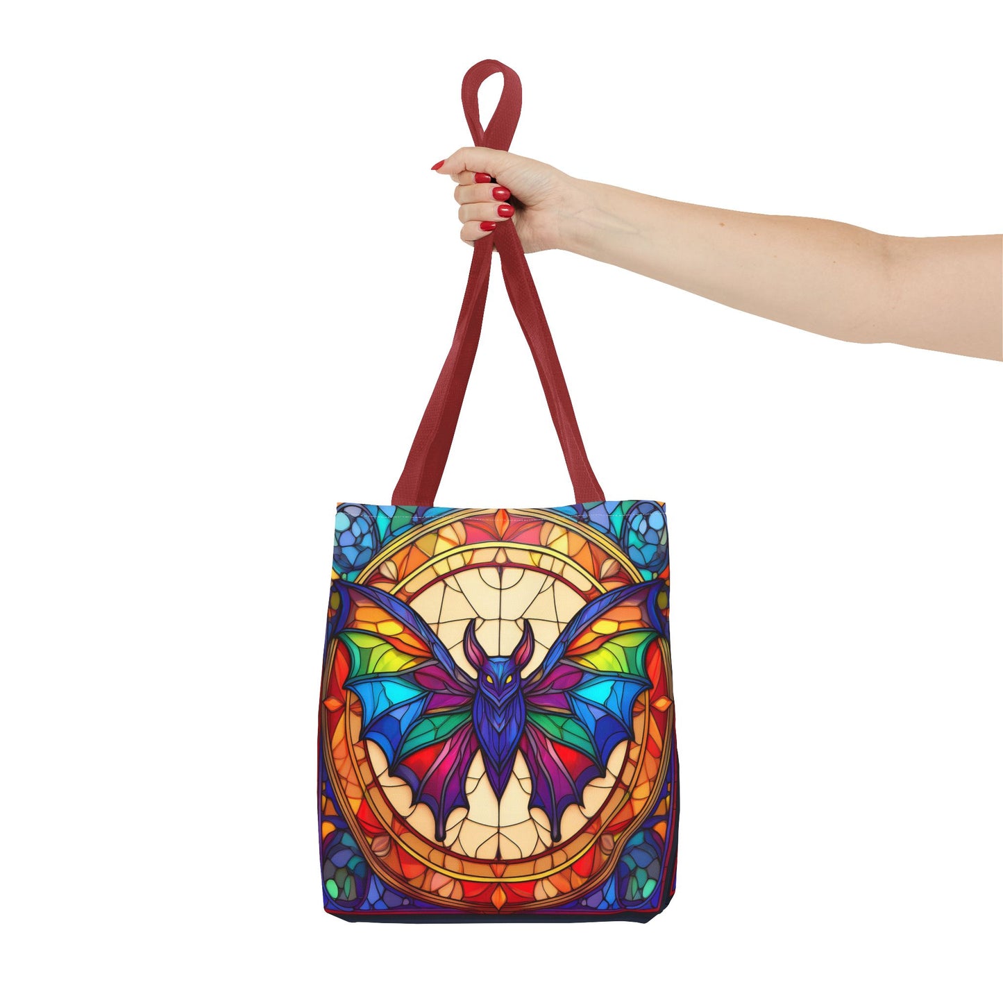 Bat Stained Glass Style Tote Bag