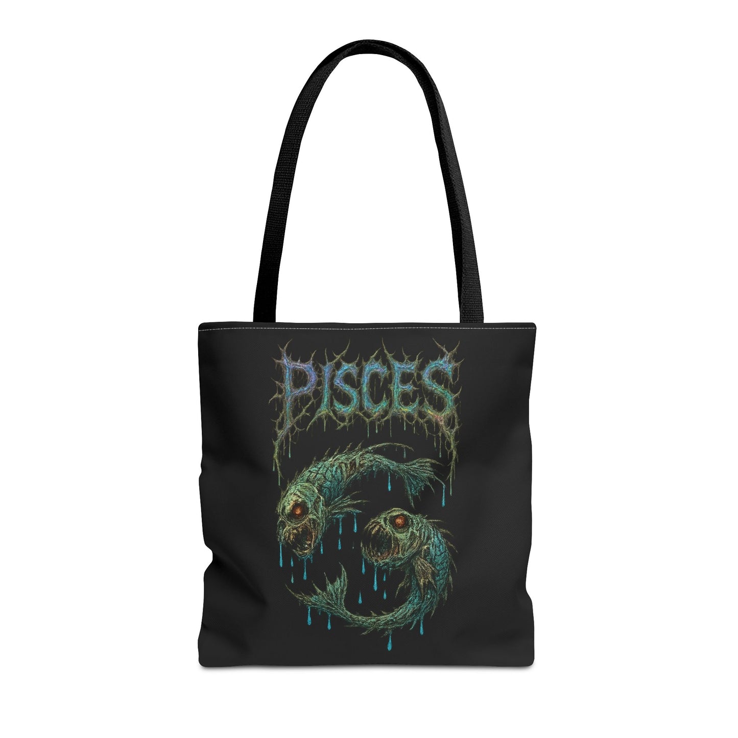 Pisces Zodiac Metal Tote Bag