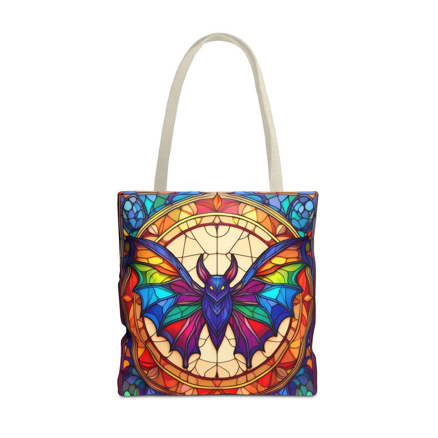 Bat Stained Glass Style Tote Bag