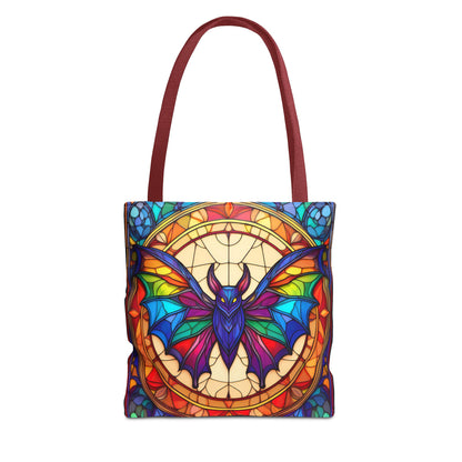 Bat Stained Glass Style Tote Bag