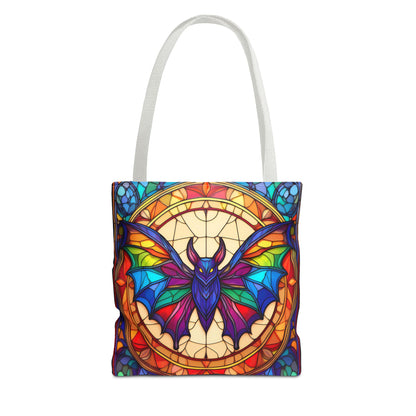 Bat Stained Glass Style Tote Bag
