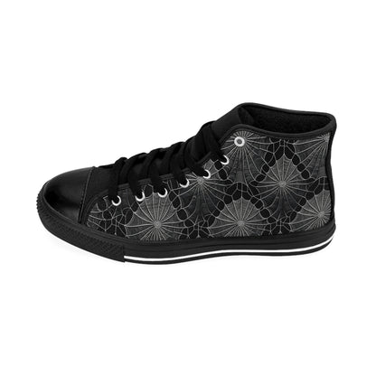 Dark Spiderwebs - Women's Classic High Top Sneakers