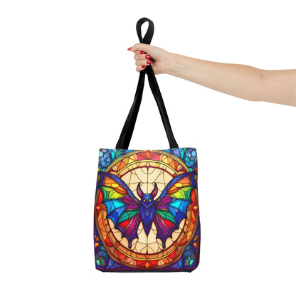 Bat Stained Glass Style Tote Bag