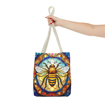 Stained Glass Bee Tote Bag