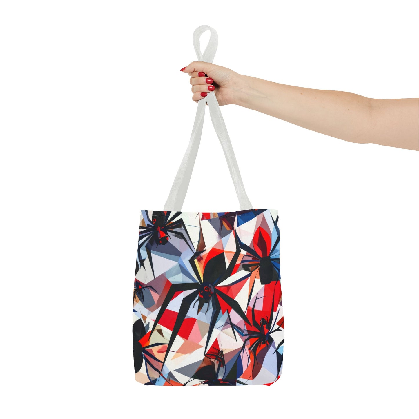Stained Glass Cubist Style Spider Tote