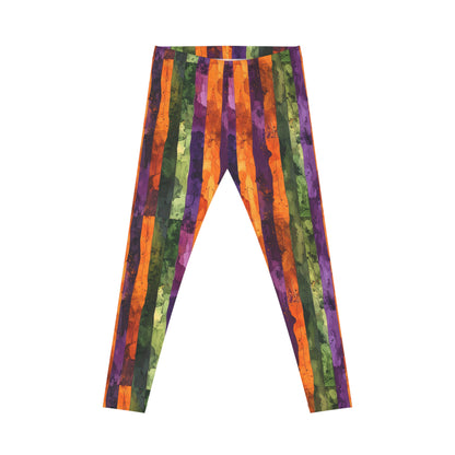 Watercolor Style Halloween Color Leggings