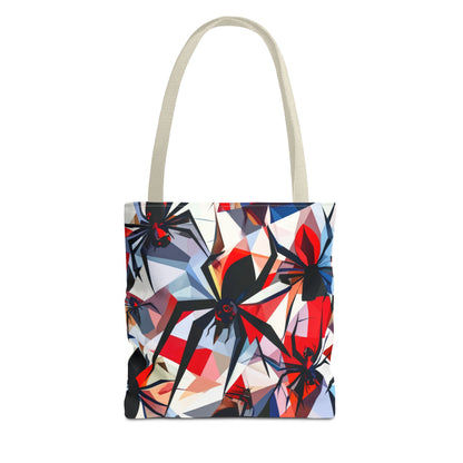 Stained Glass Cubist Style Spider Tote