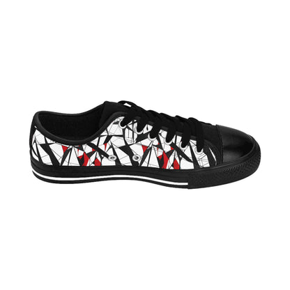 Broken Glass Cubism - Women's Classic Low Top Sneakers