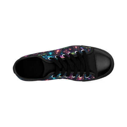 Neon Creepy Crawlies - Women's Classic Low Top Sneakers