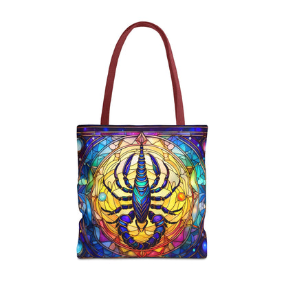 Scorpio Stained Glass Style Tote Bag (All Over Print)