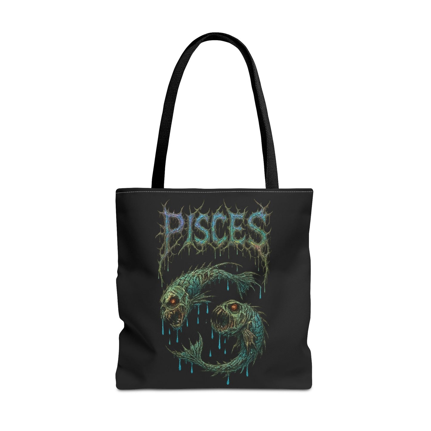 Pisces Zodiac Metal Tote Bag