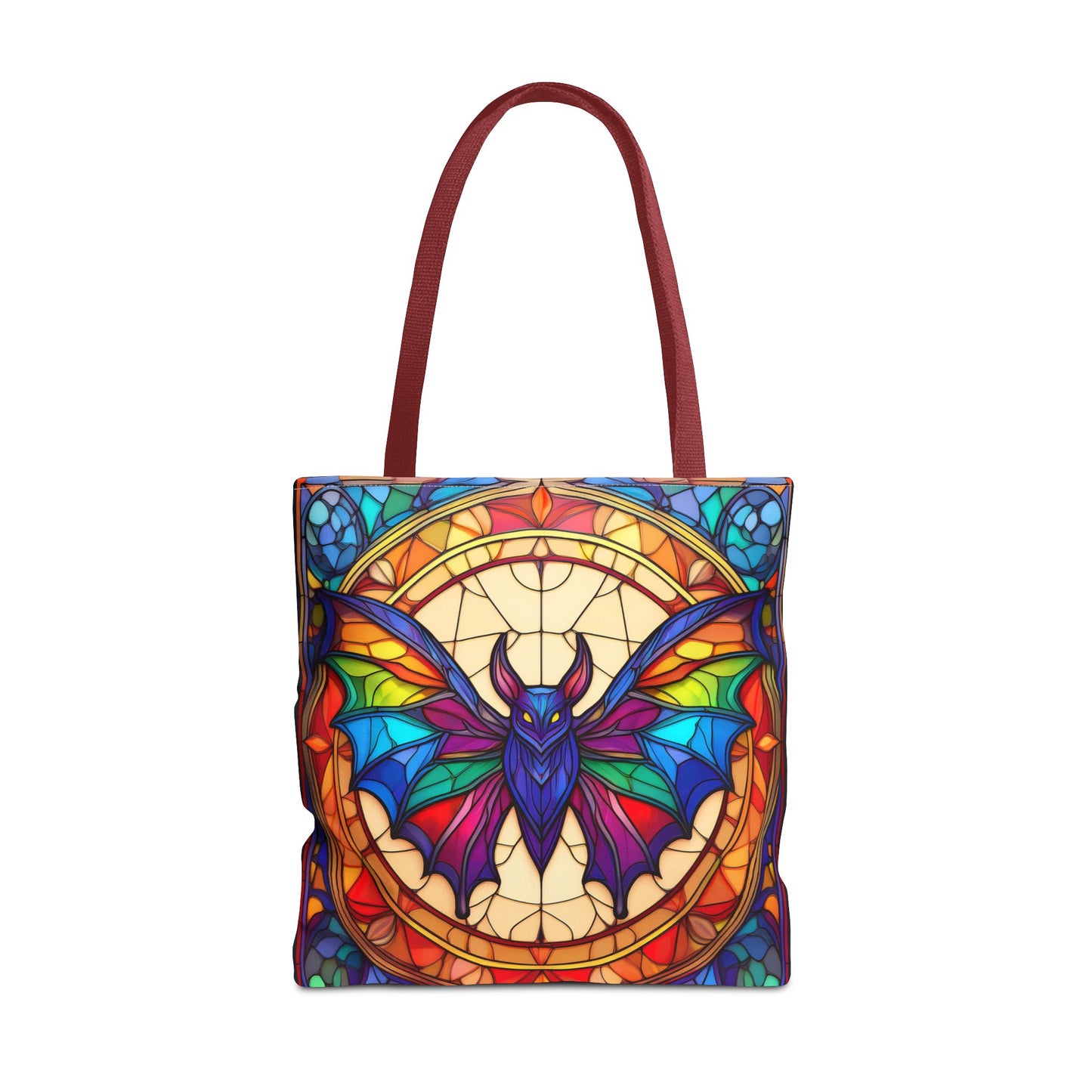 Bat Stained Glass Style Tote Bag
