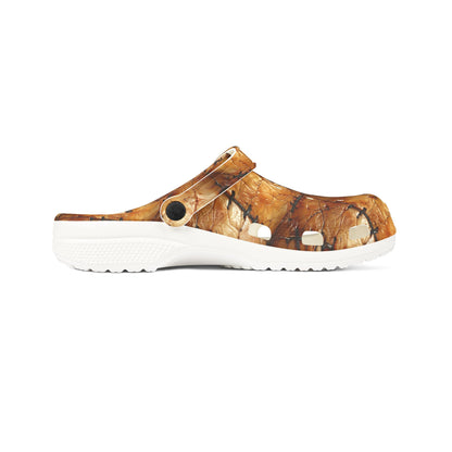 Stitched Flesh Clogs